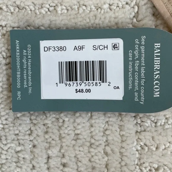 Bali Cool Comfort No Wire Convertible Bra NWT S - Picture 8 of 10